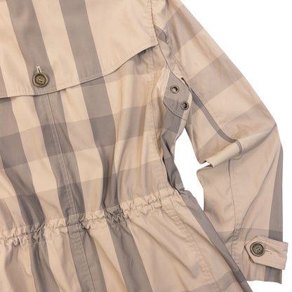 Vintage Burberry Brit Nova Check Rain Jacket Womens Size S