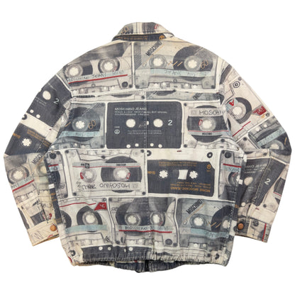 Vintage Moschino Jeans Cassette Print Jacket Size L