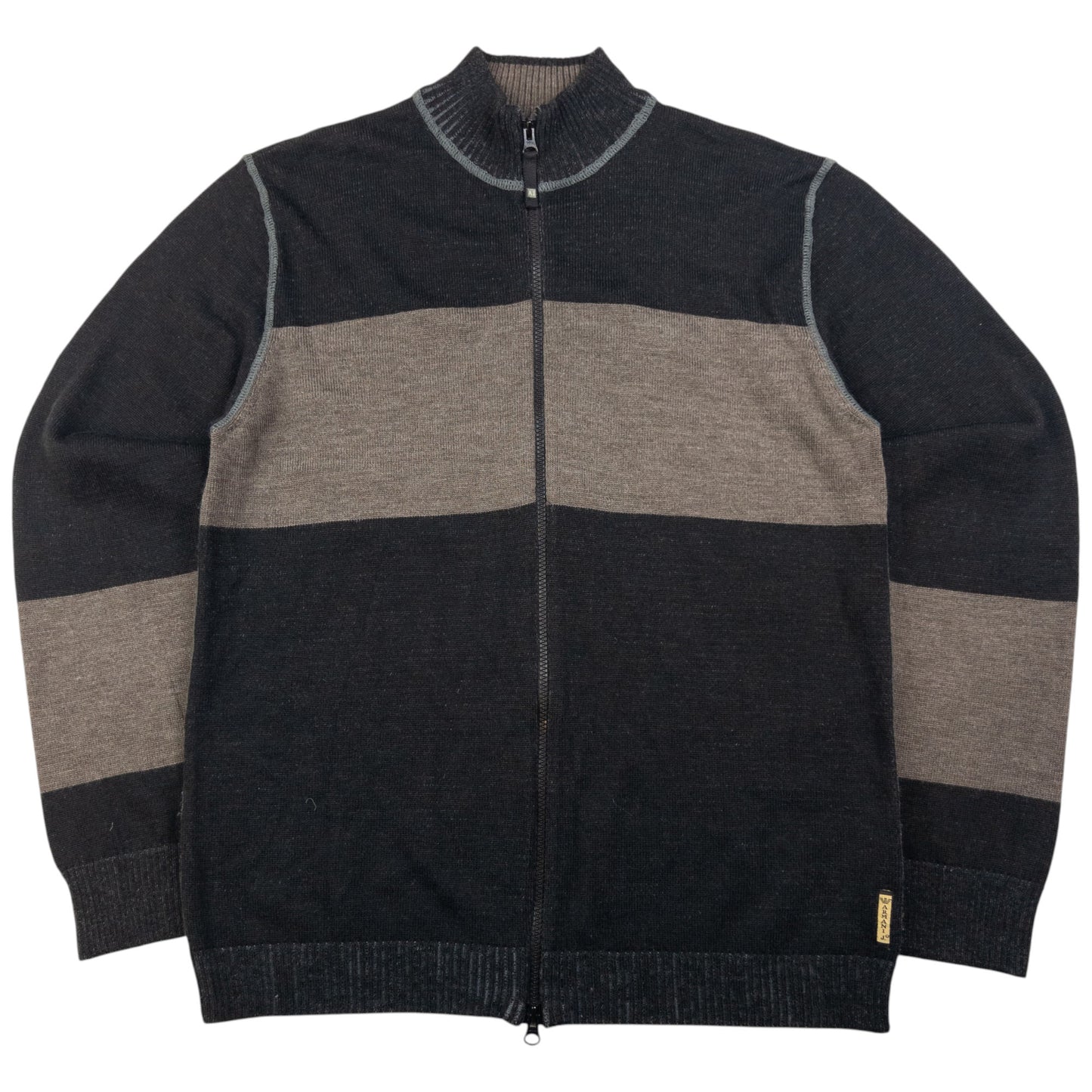 Vintage Armani Jeans Zip Up Jumper Size M