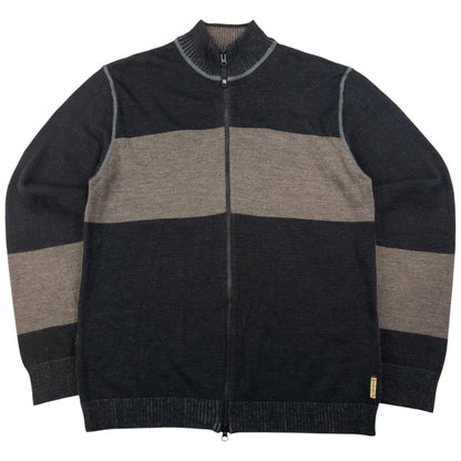 Vintage Armani Jeans Zip Up Jumper Size M