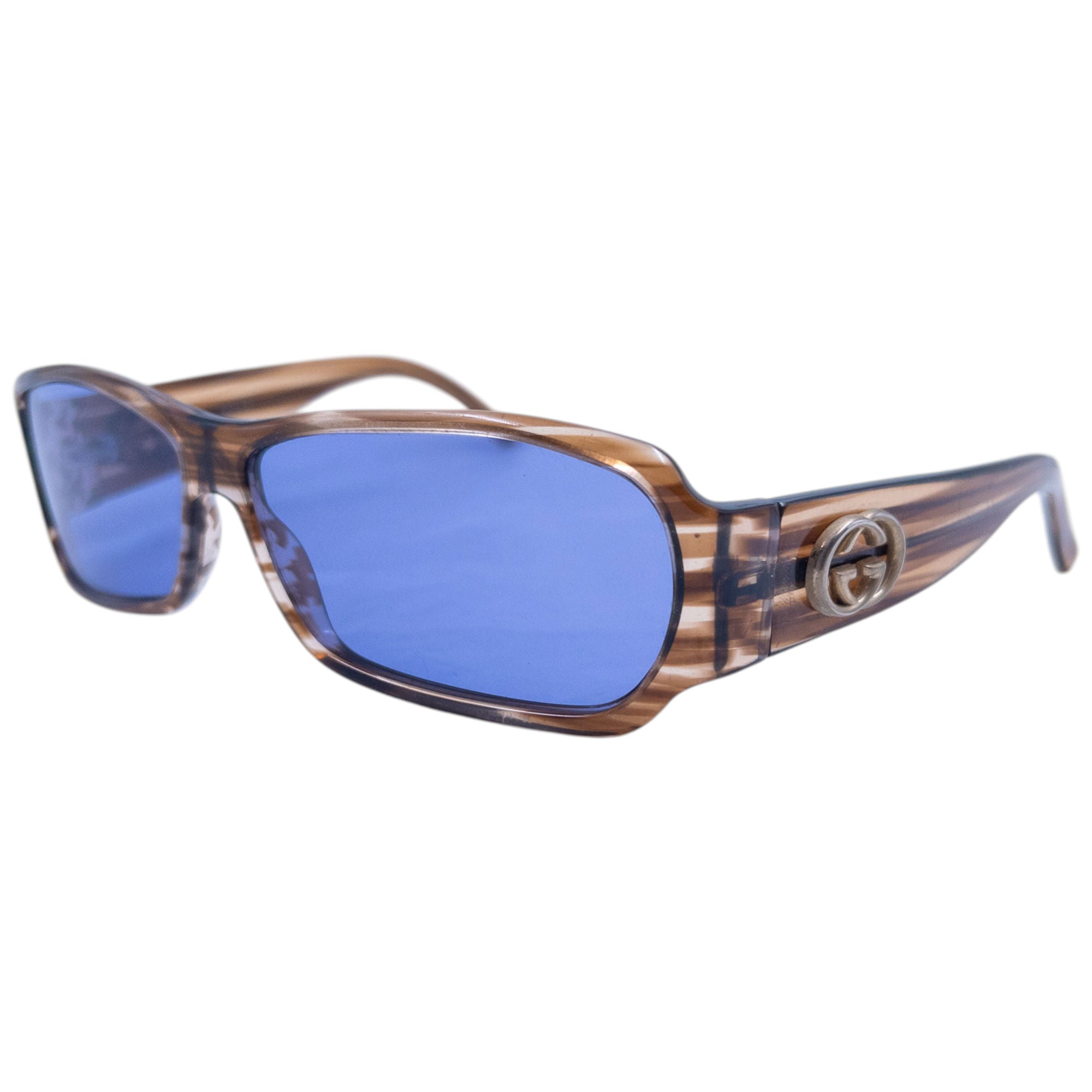 Vintage 2000s Gucci Striped Sunglasses