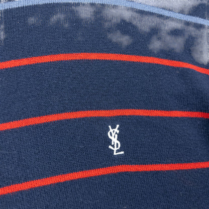 Vintage 2000s YSL Yves Saint Laurent Striped Jumper Size L