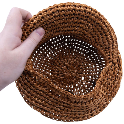 Vintage 2012 Burberry Prorsum Runway Wicker Pompom Hat