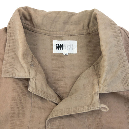 Vintage 90s Issey Miyake Striped Long Sleeve Button Up Shirt Size M