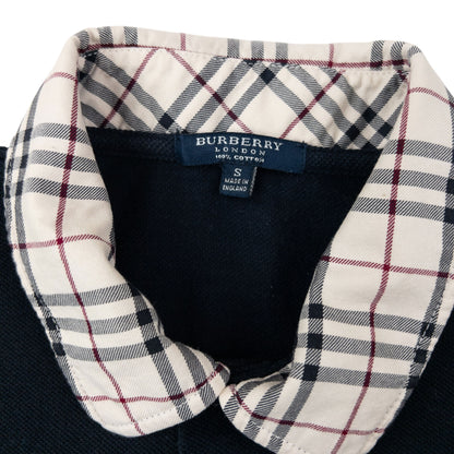 Vintage 2000s Burberry Nova Check Collar Polo Shirt Size S
