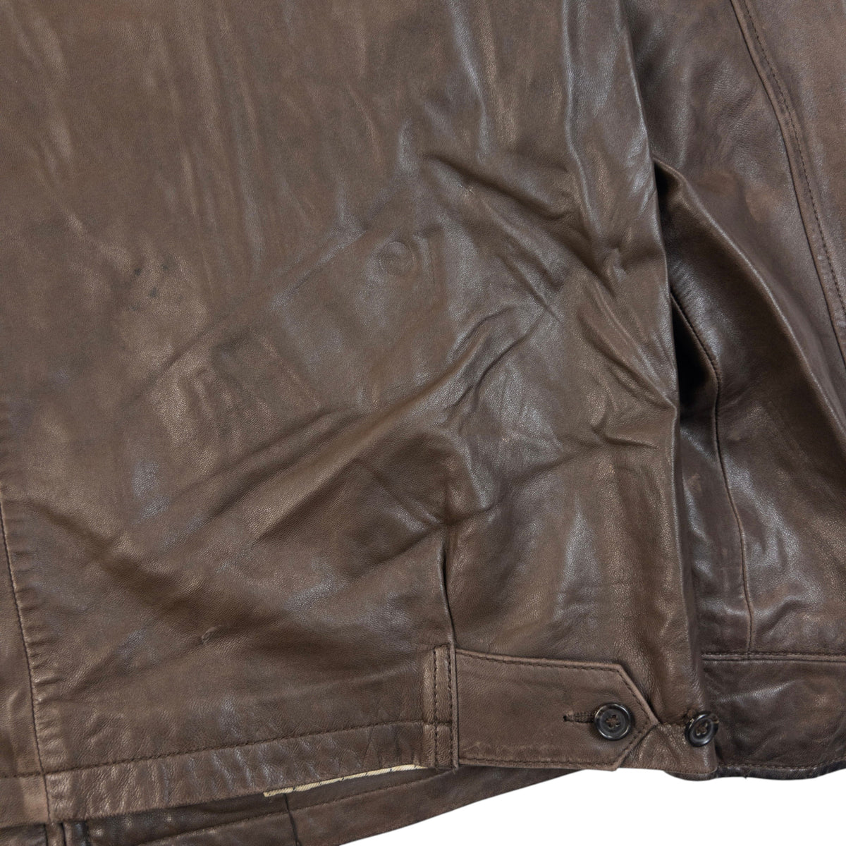 Vintage 2000s Polo Ralph Lauren Zip Up Leather Jacket Size M