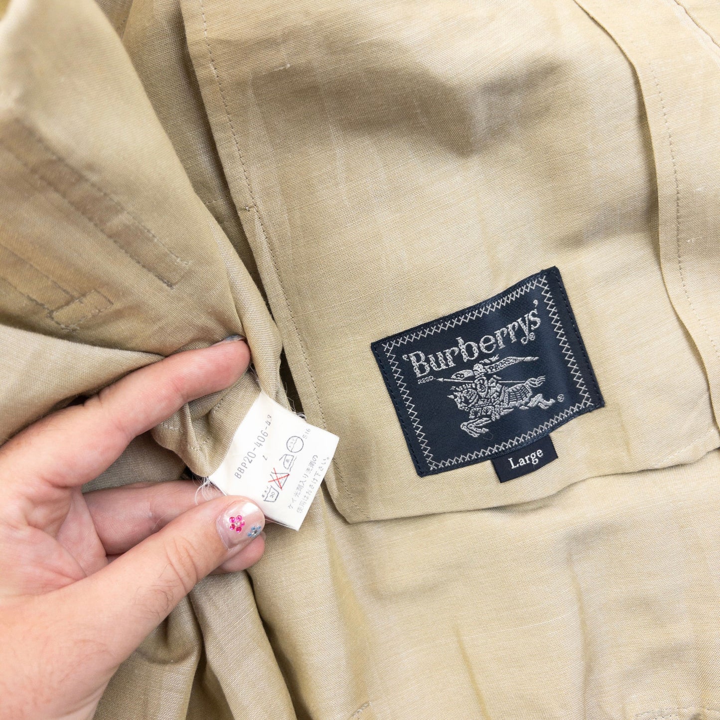 Vintage 90s Burberry Zip Up Jacket Size S