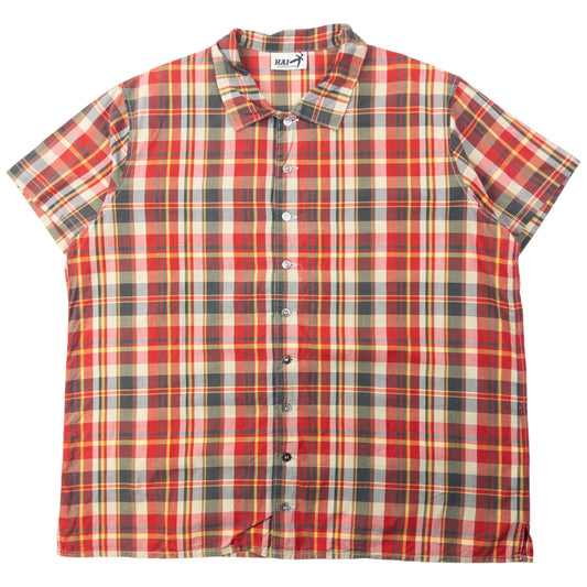 Vintage 90s Hai Sporting Gear By Issey Miyake Short Sleeve Button Up Shirt Size XL