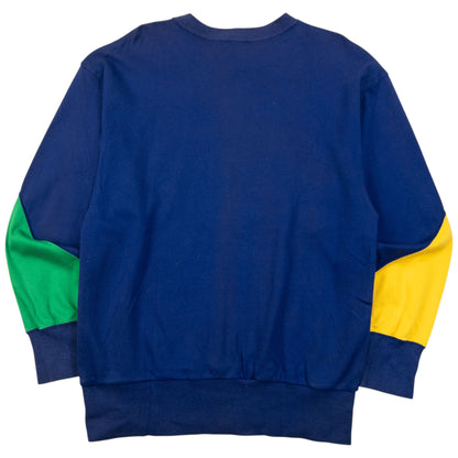 Vintage 80s YSL Yves Saint Laurent Colour Block Sweatshirt Womens Size S