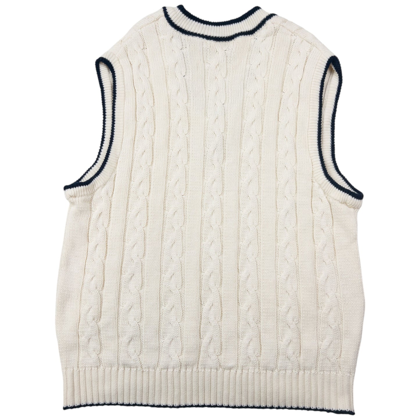 Vintage 90s Burberry Cable Knit Sweater Vest Size S