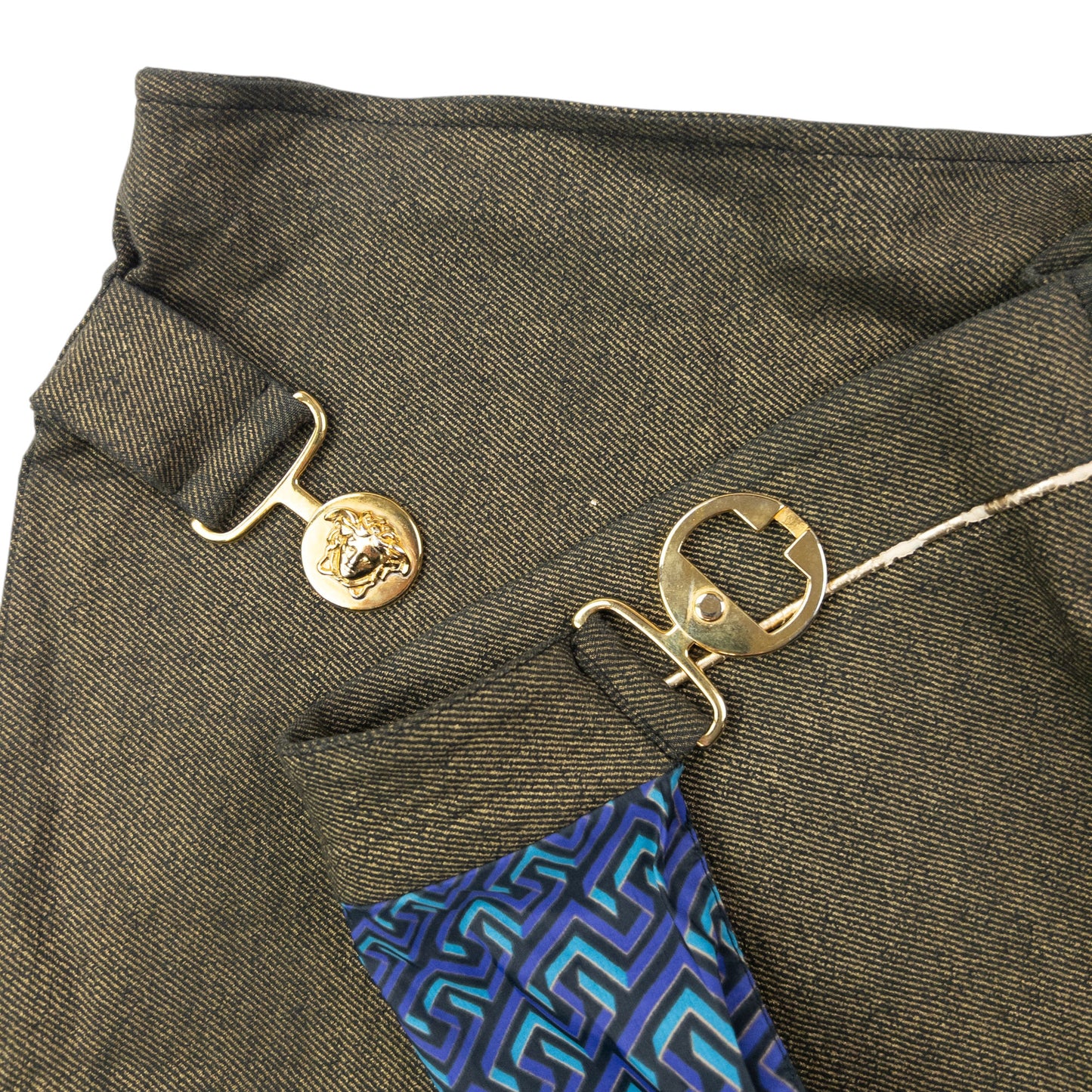 Vintage 2000s Versace Jeans Couture Wrap Mini Skirt Womens Size W34