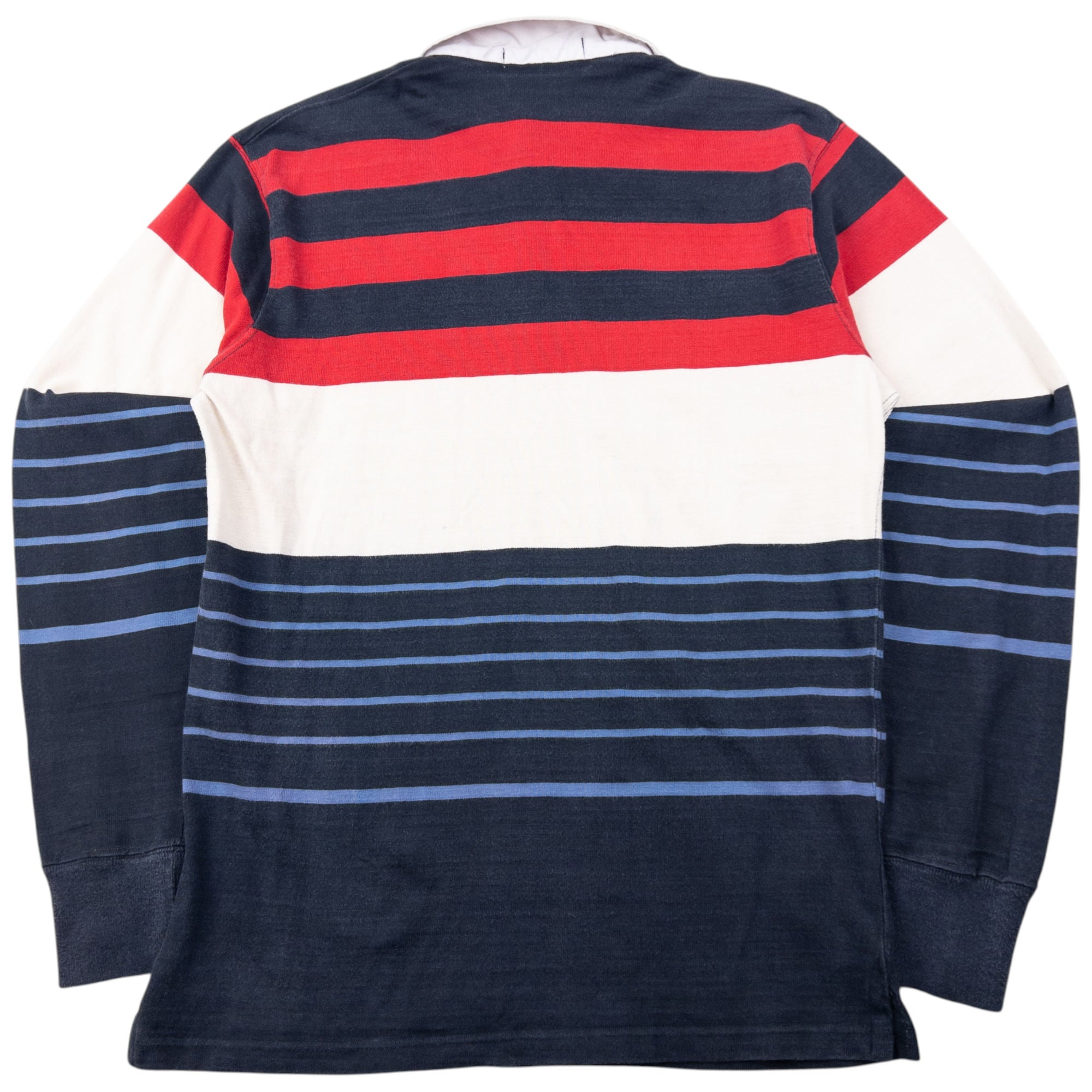 Vintage 90s Polo Ralph Lauren Striped Long Sleeve Rugby Polo Shirt Size S