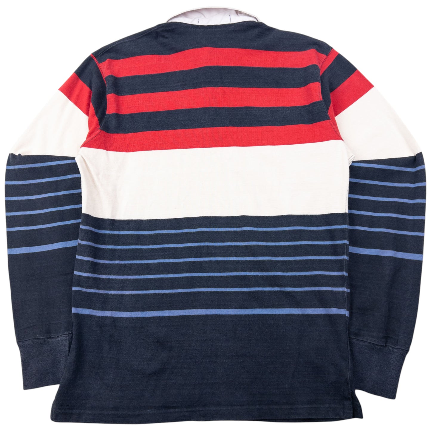 Vintage 90s Polo Ralph Lauren Striped Long Sleeve Rugby Polo Shirt Size S