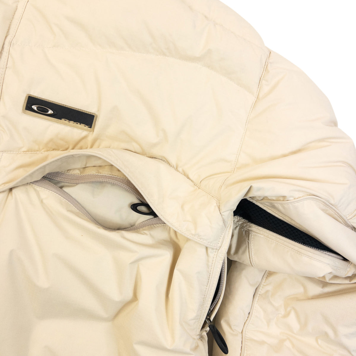 Vintage 90s Oakley Zip Up Puffer Snowboarding Jacket Size S