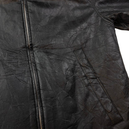 Vintage CP Company Zip Up Leather Jacket Size L