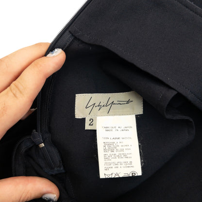 Vintage 2000s Yohji Yamamoto Wool Mini Skirt Size W27