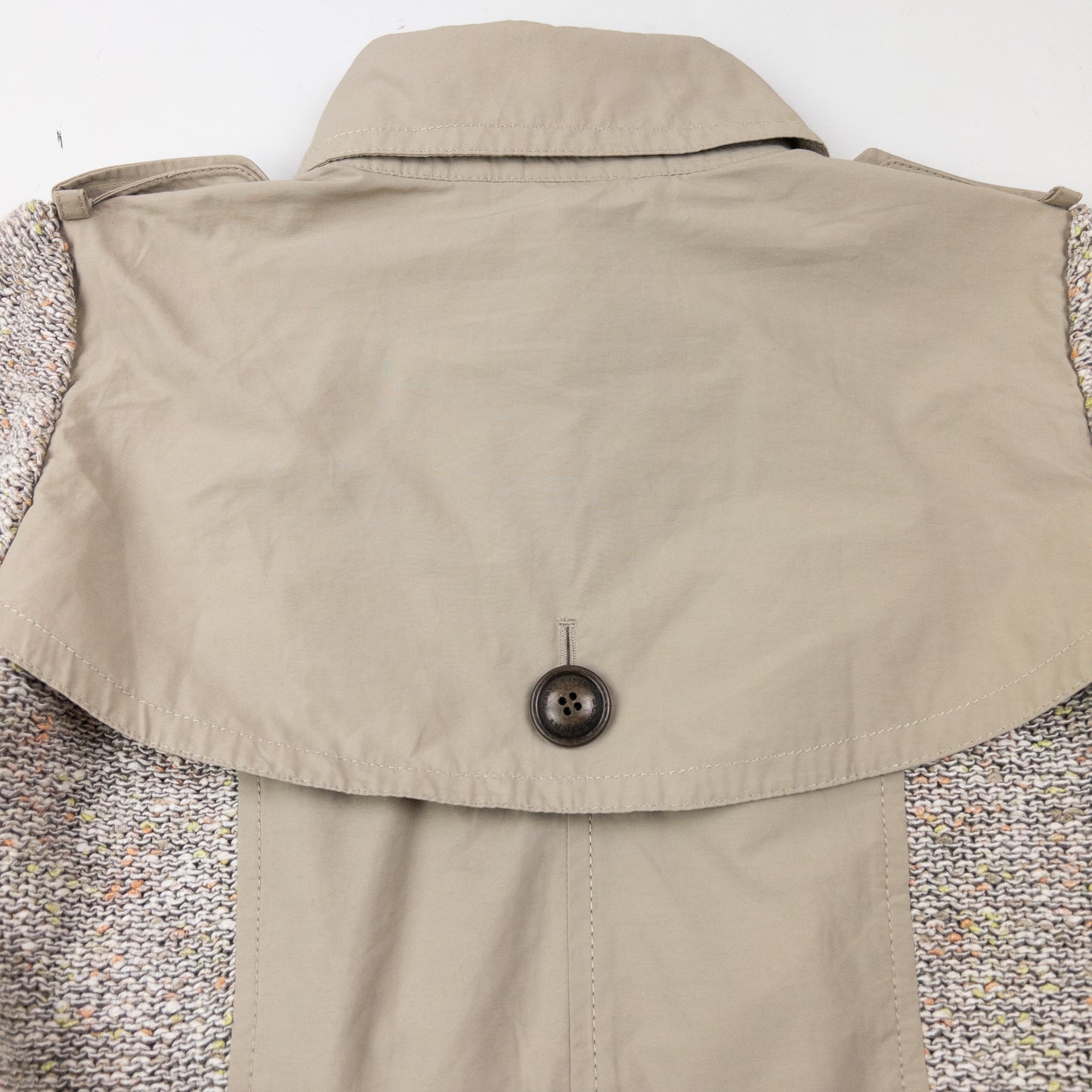 Vintage 2000s Burberry Black Label Knitted Trench Jacket Womens Size L