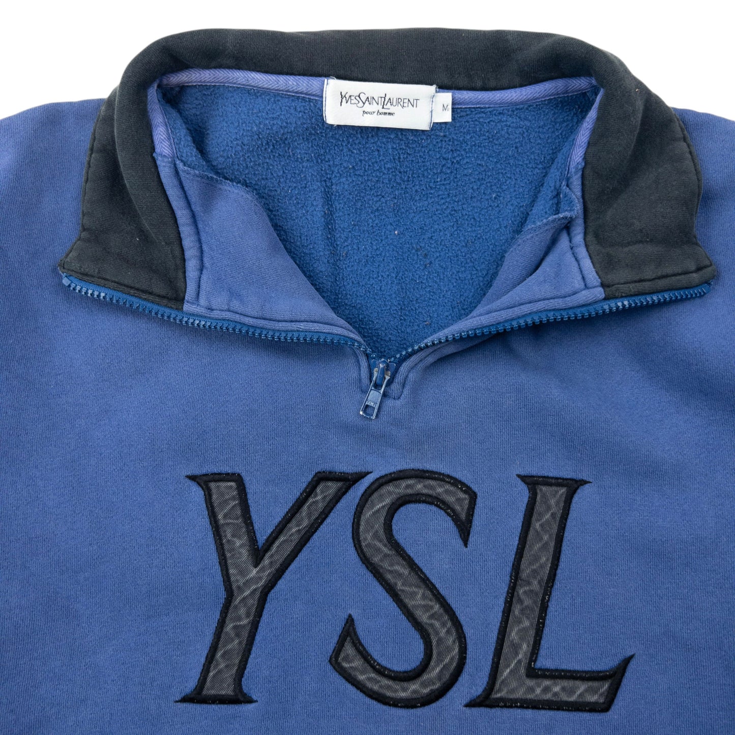 Vintage 2000s YSL Yves Saint Laurent Q Zip Sweatshirt Size S