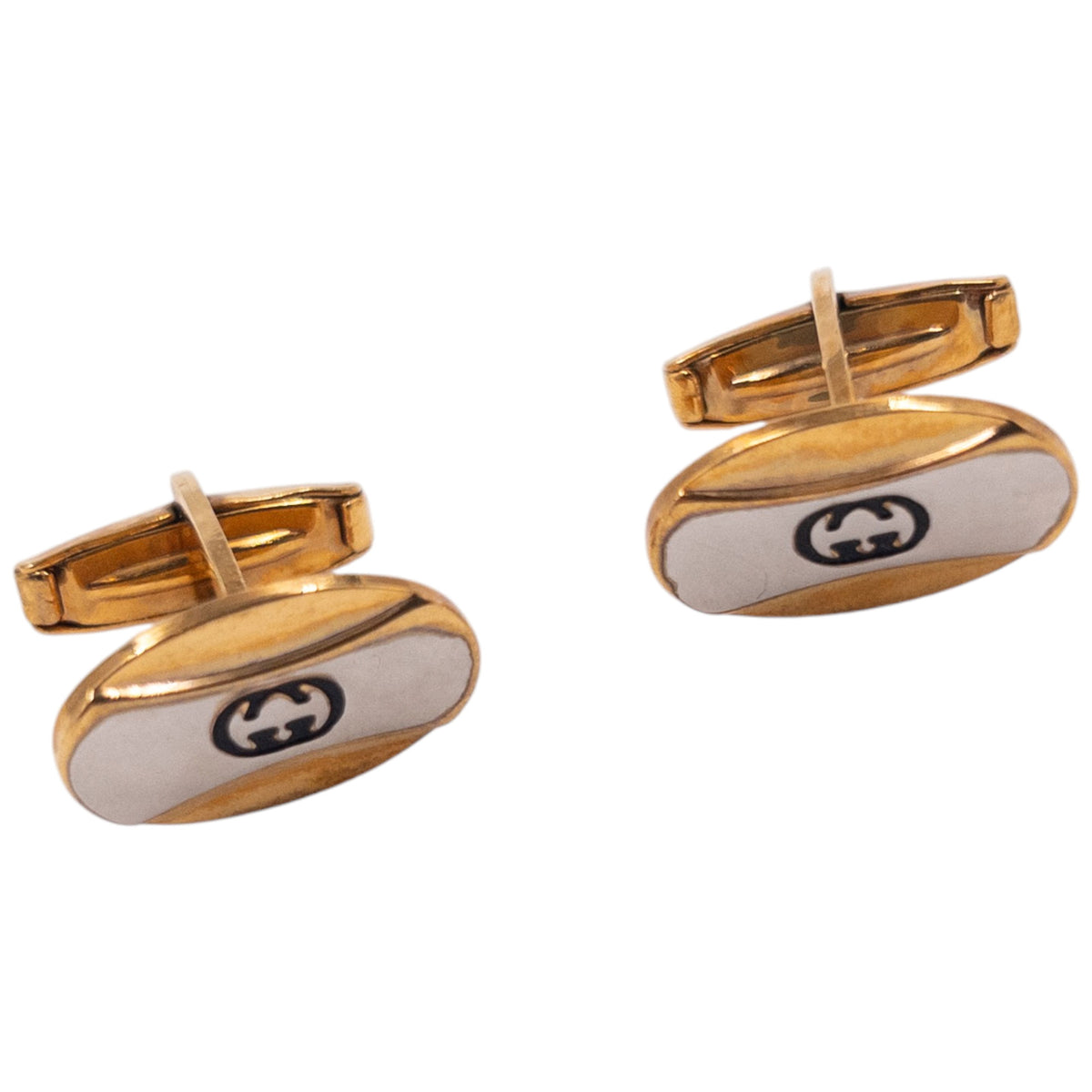 Vintage 90s Gucci Embossed Cufflinks