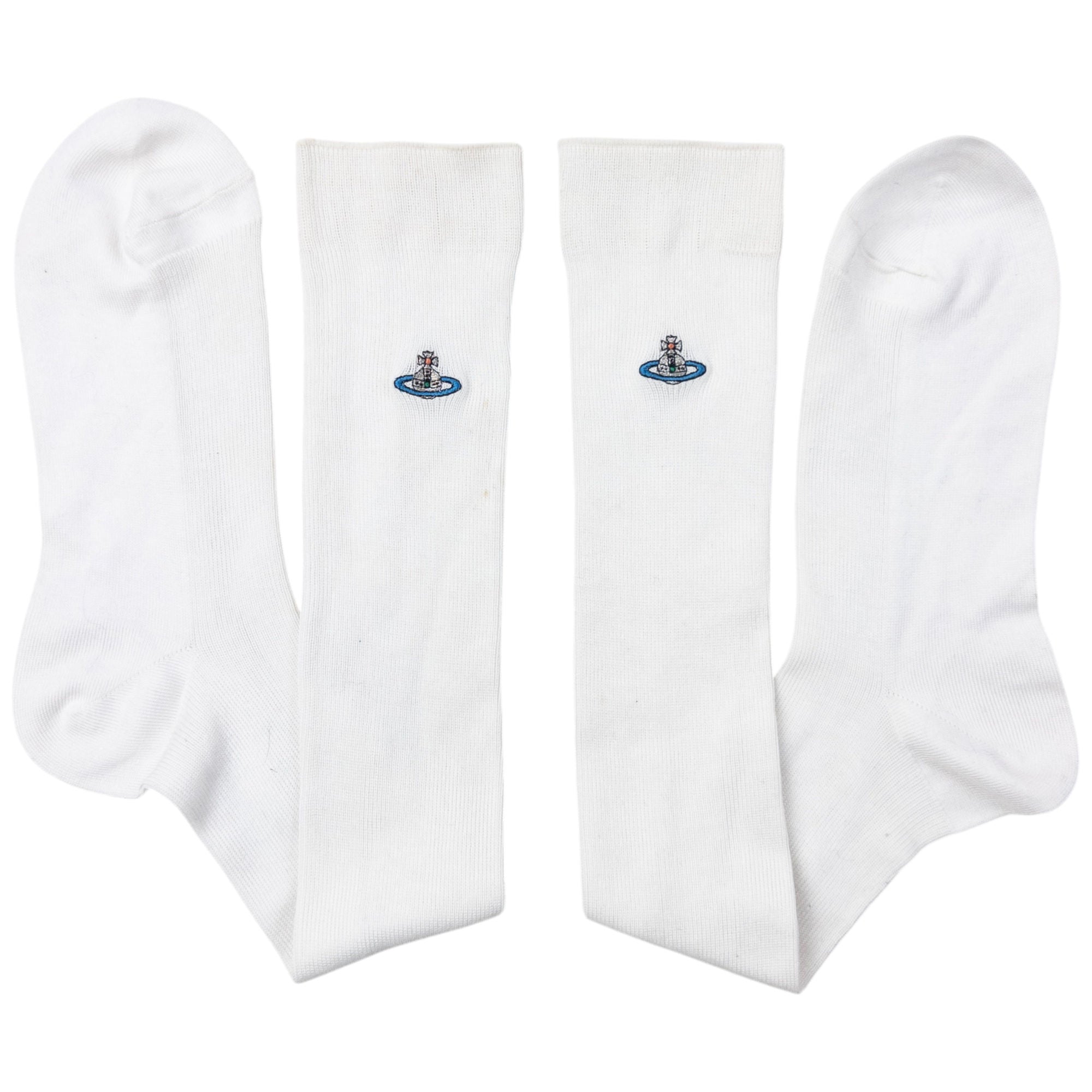 Vintage Vivienne Westwood Embroidered Orb Socks