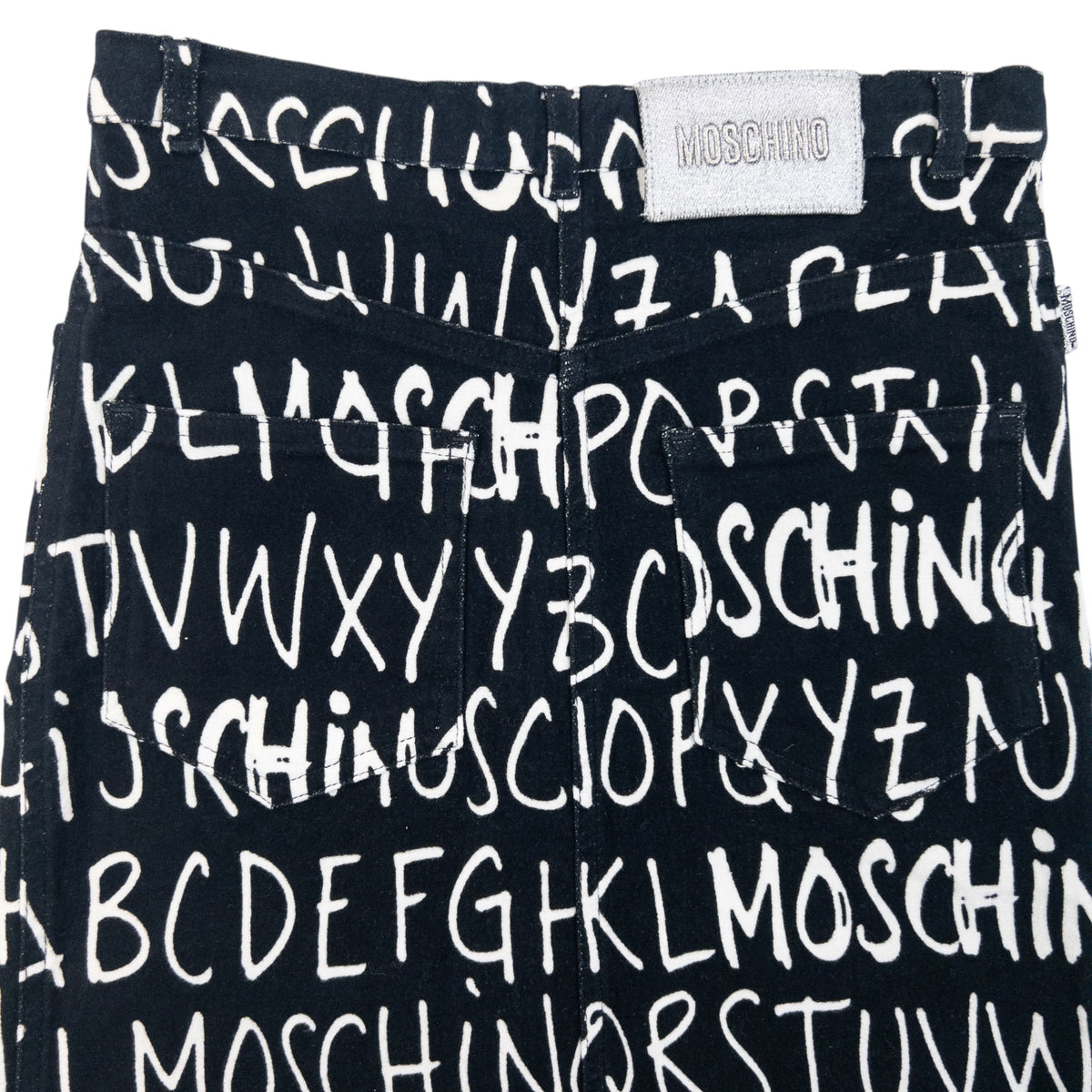 Vintage 2000s Moschino Alphabet Skirt Womens Size W26