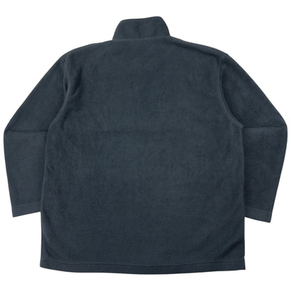 Vintage Burberry Embroidered Q Zip Fleece Sweatshirt Size L