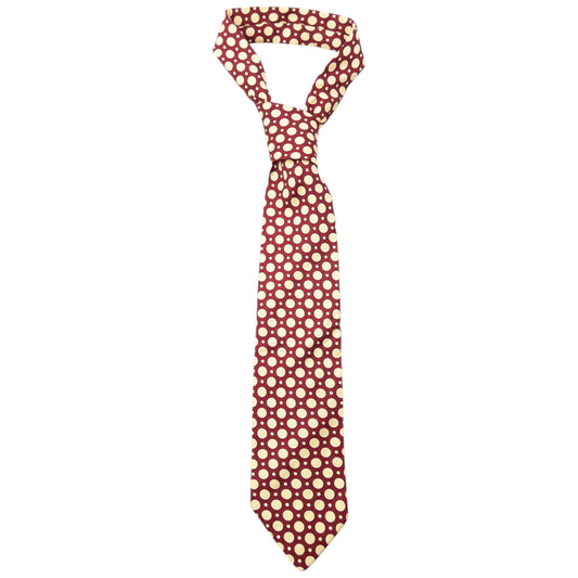 Vintage 90s Burberry Polka Dot Silk Tie