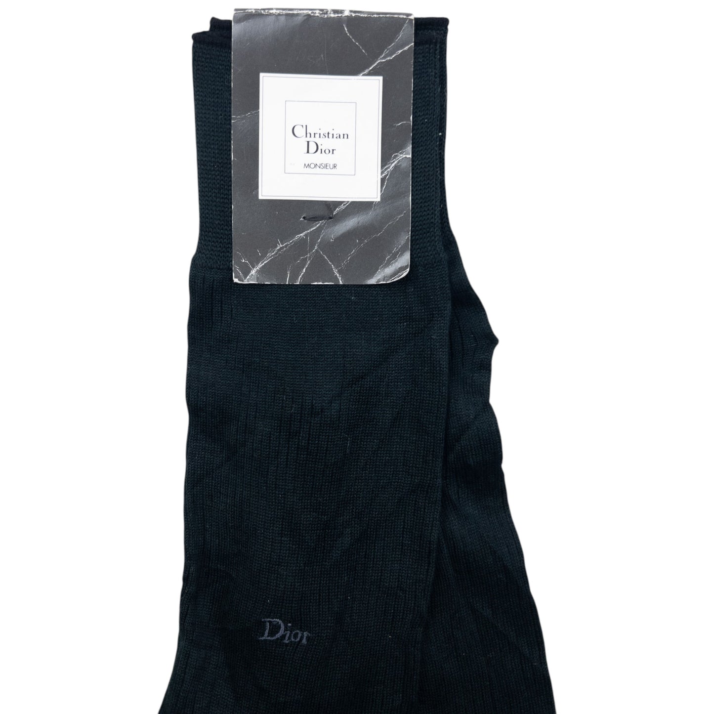 Vintage 2000s Dior Monsieur Embroidered Socks