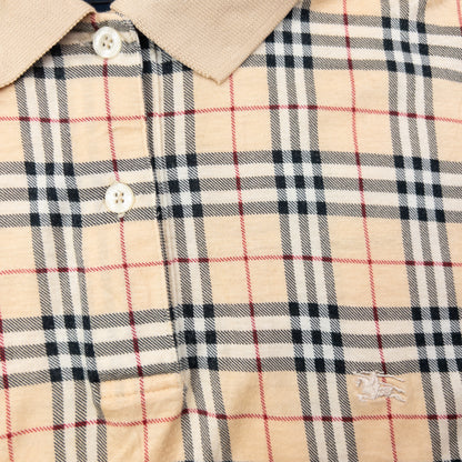 Vintage 2000s Burberry Nova Check Polo Shirt Womens Size S