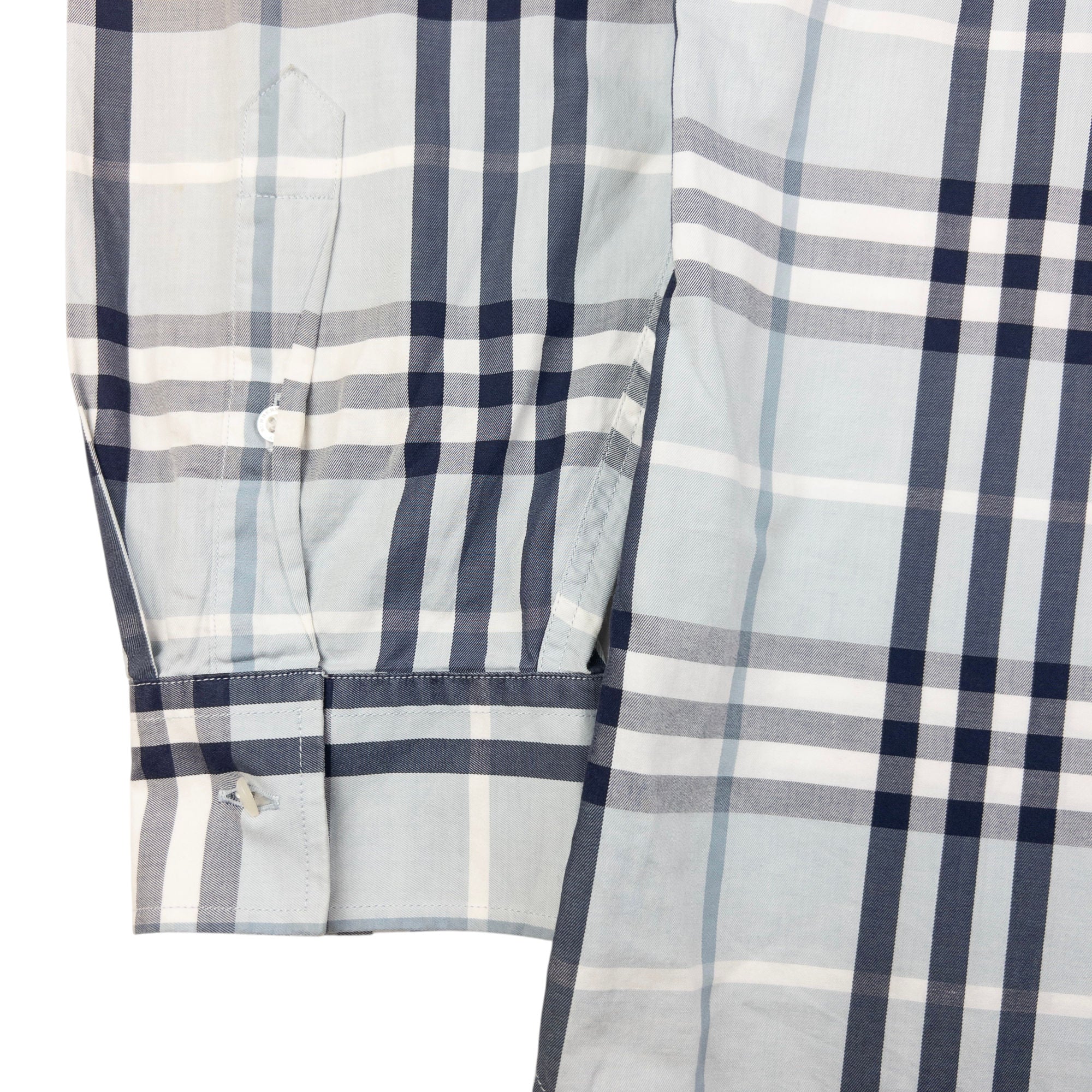 Vintage Burberry Nova Check Long Sleeve Button Up Shirt Size XXL