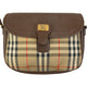 Vintage 90s Burberry Nova Check Leather Crossbody Bag