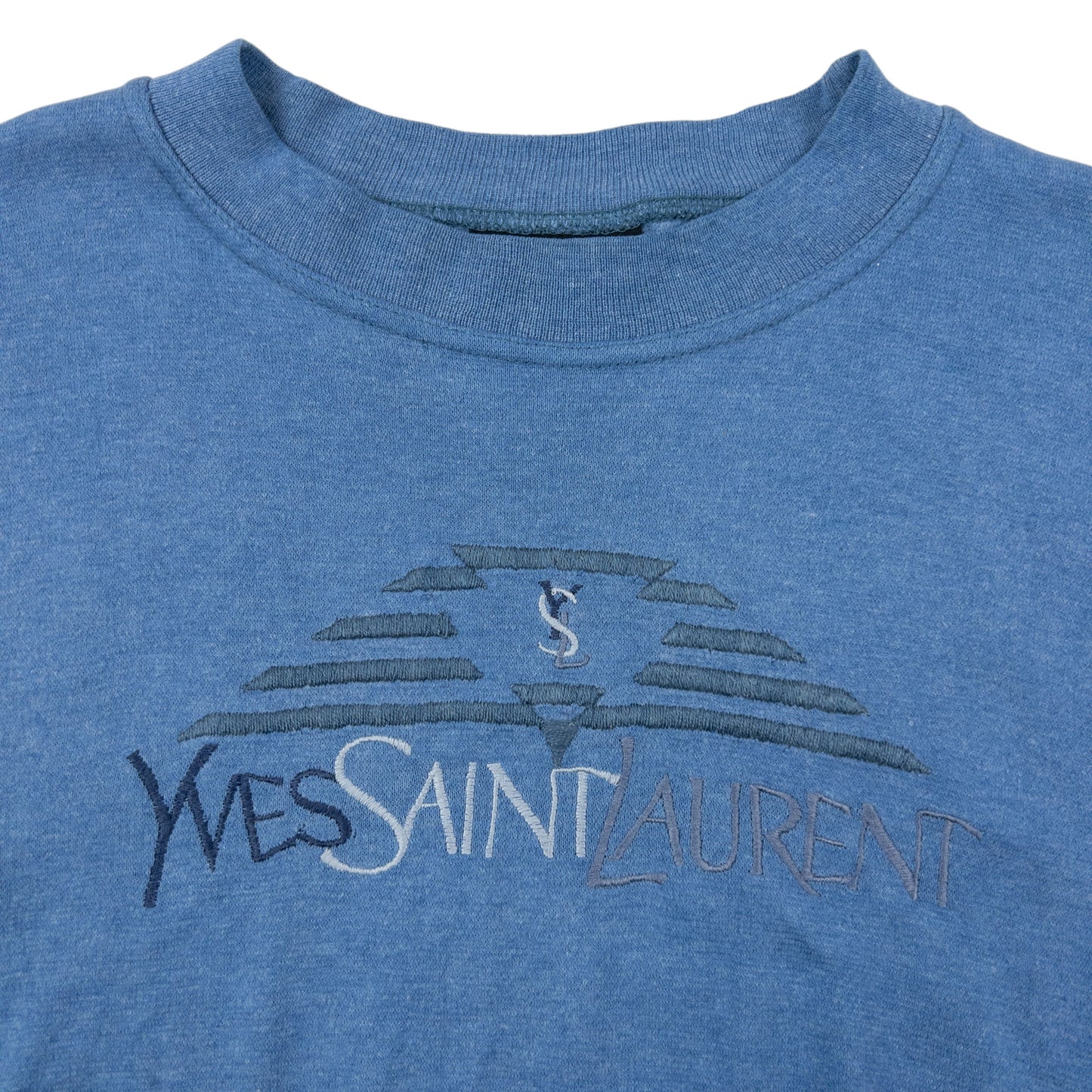 Vintage YSL Yves Saint Laurent Embroidered Sweatshirt Size S