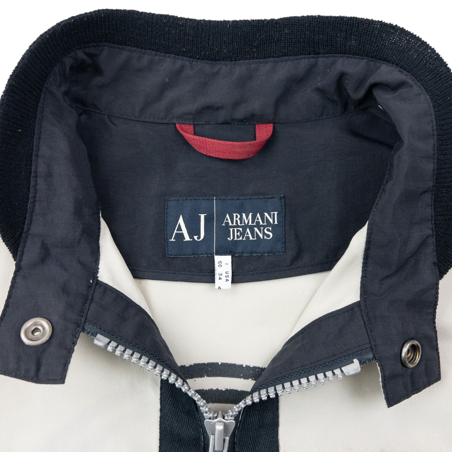 Vintage 2000s Armani Jeans Zip Up Jacket Size M