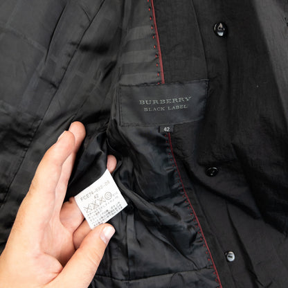 Vintage 2000s Burberry Black Label Belt Waist Trench Jacket Womens Size M
