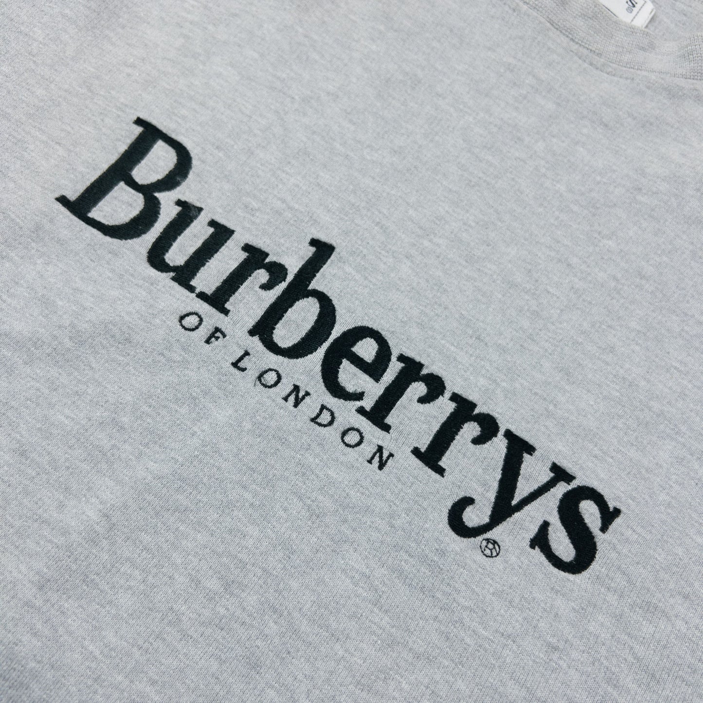 Vintage 90s Burberry Embroidered Sweatshirt Size M