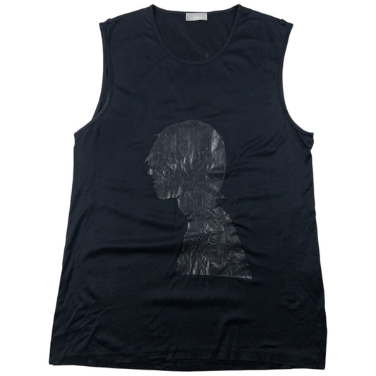 Vintage SS2003 Dior By Hedi Slimane ‘Follow Me’ Silhouette Vest T Shirt Size M