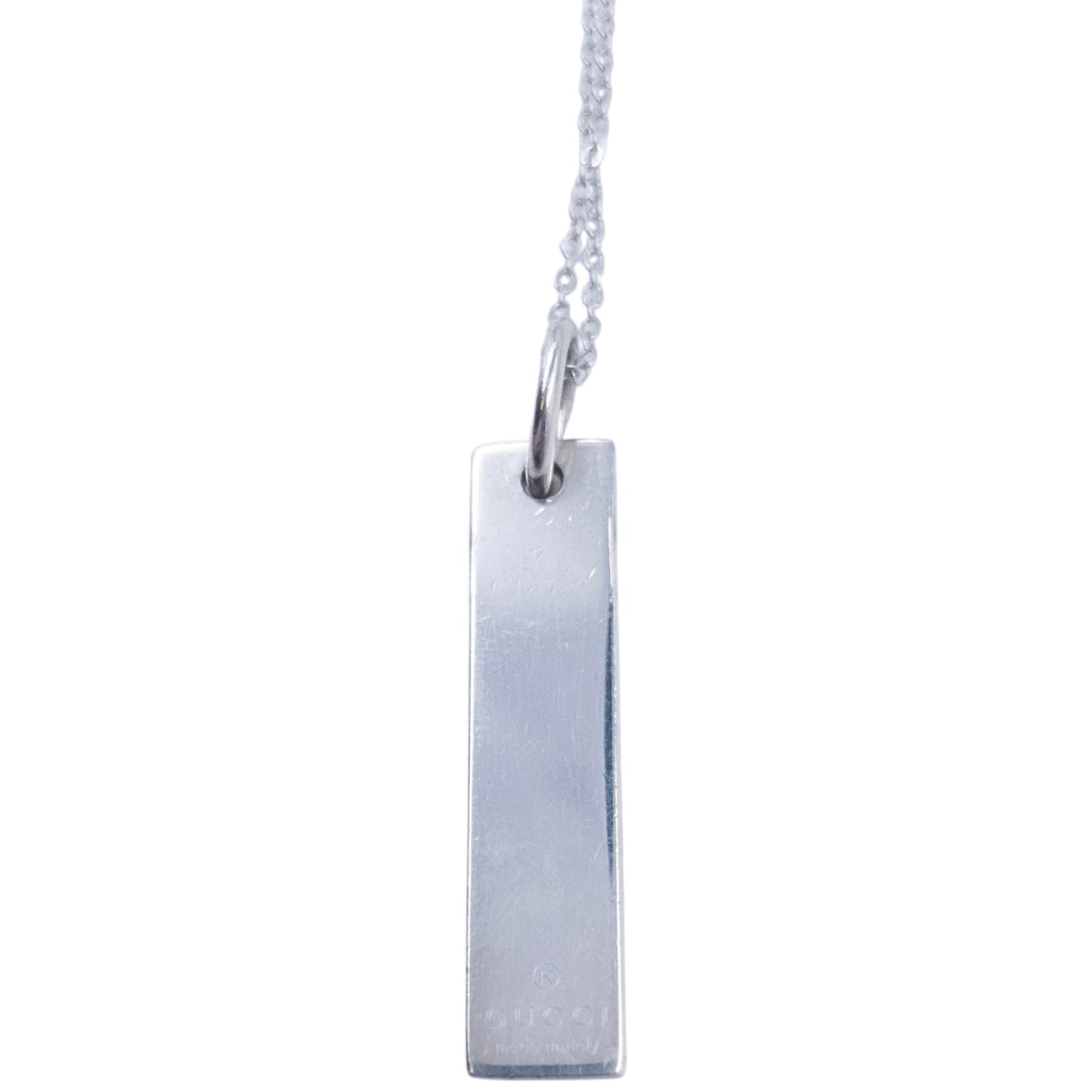 Vintage 2000s Gucci Silver Pendent Necklace