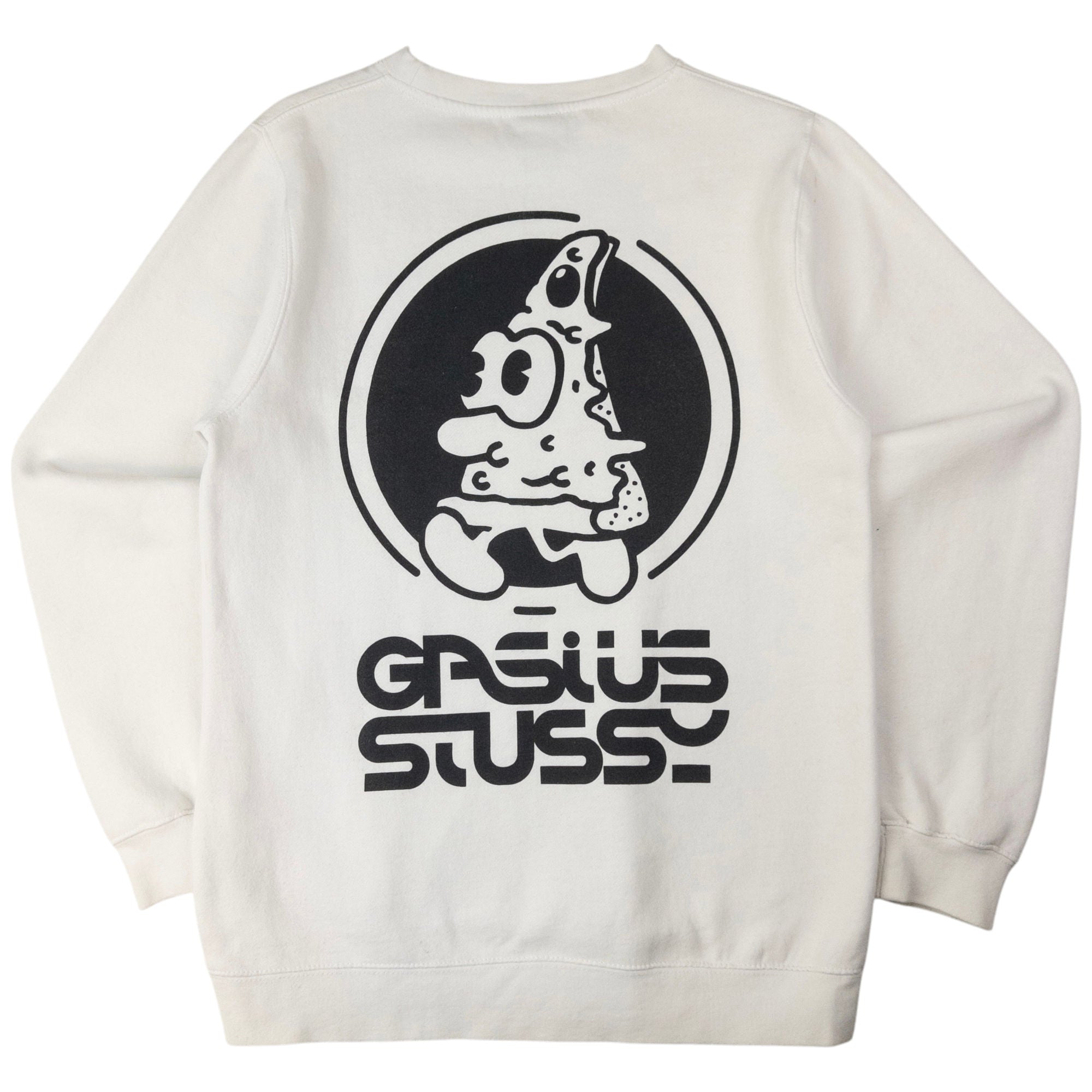 Vintage Stussy X Gasius Pizza Graphic Sweatshirt Size M
