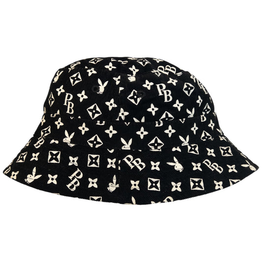 Vintage 2000s Playboy Monogram Corduroy Bucket Hat
