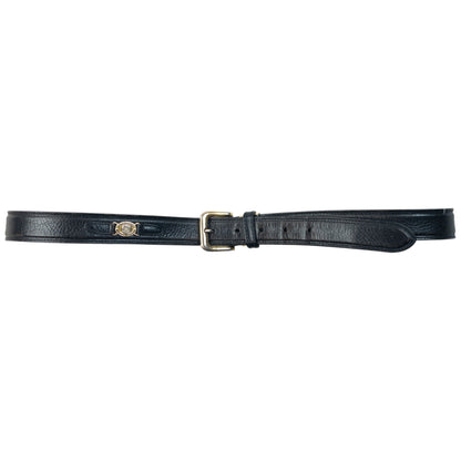 Vintage 90s Burberry Leather Belt Size XL