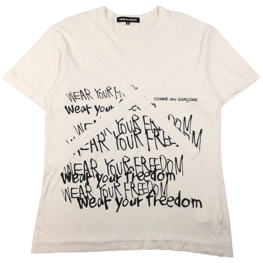 Vintage Comme Des Garçons HOMME Freedom T Shirt Size S