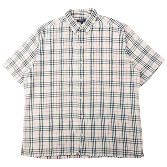 Vintage 2000s Burberry Nova Check Short Sleeve Button Up Shirt Size L