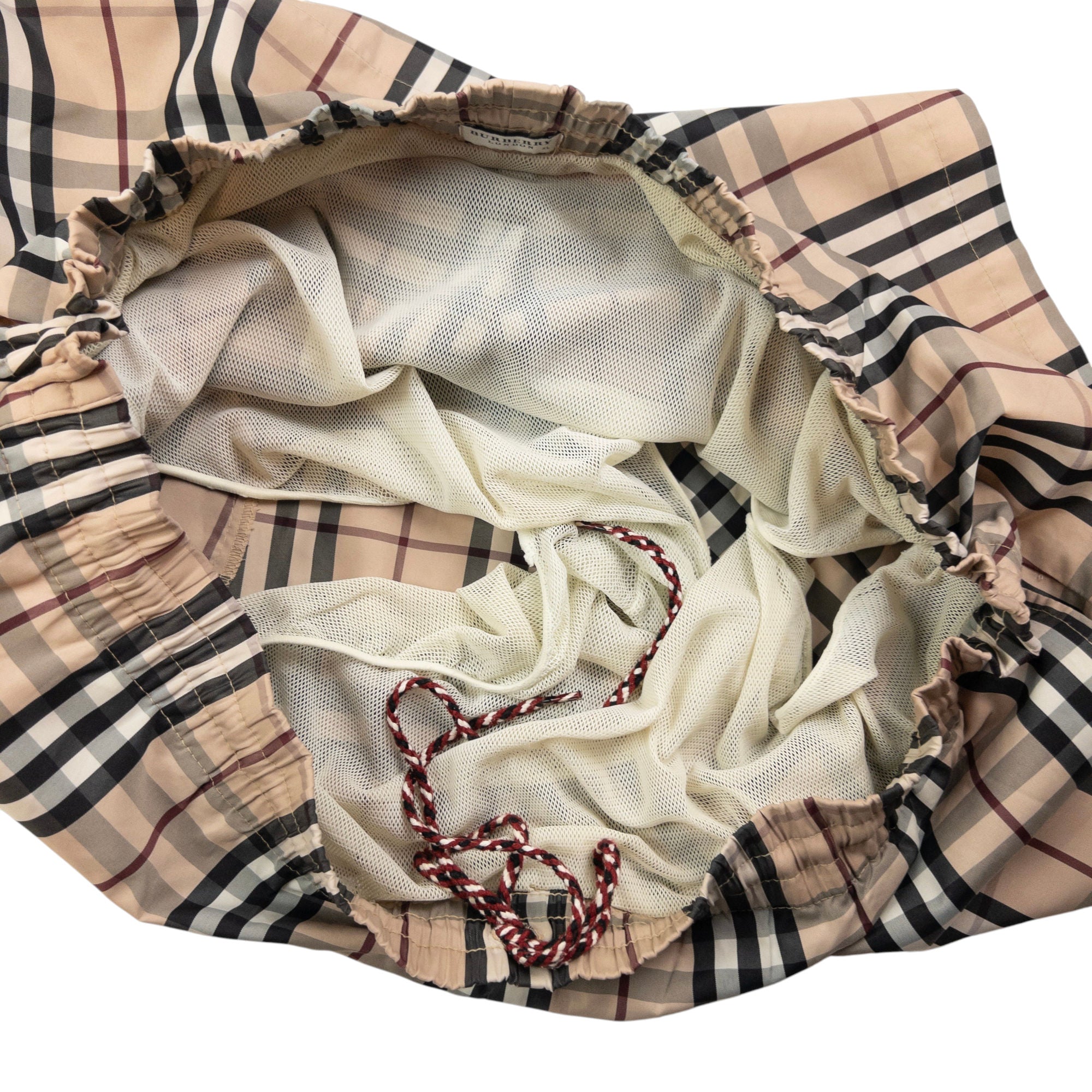 Vintage Burberry Nova Check Swim Shorts Size XL