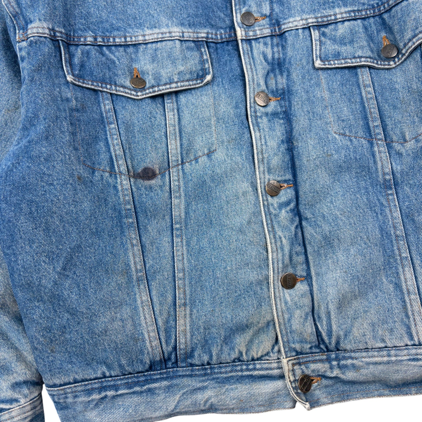 Vintage 80s Marithe + Francois Girbaud CLOSED Reversible Denim Jacket Size M