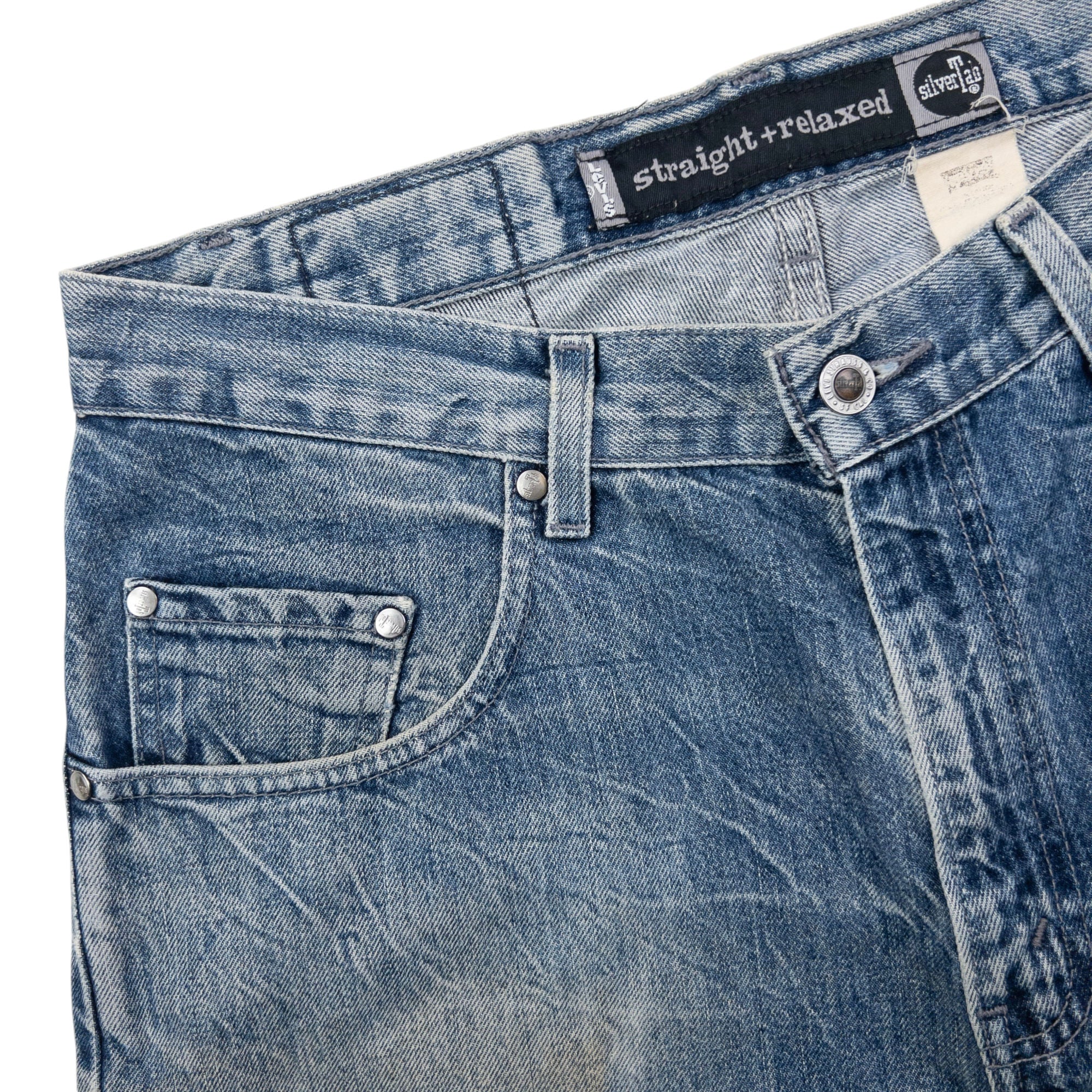 Vintage 2000s Levi's Silver Tab Straight Relaxed Denim Jeans Size W33