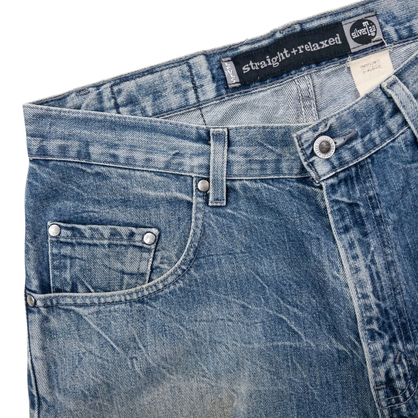 Vintage 2000s Levi's Silver Tab Straight Relaxed Denim Jeans Size W33
