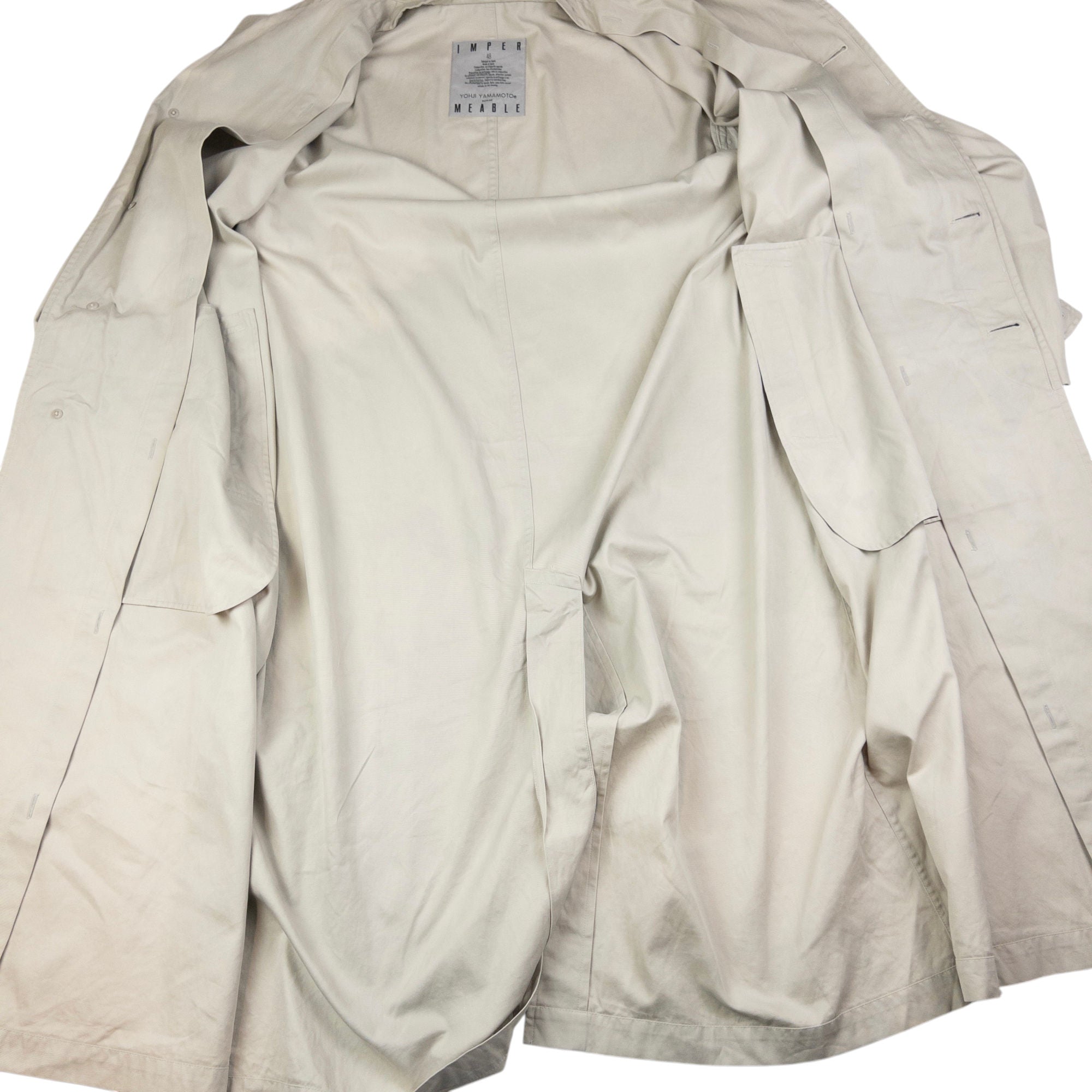 Vintage Yohji Yamamoto Homme Impermeable Trench Jacket Size L
