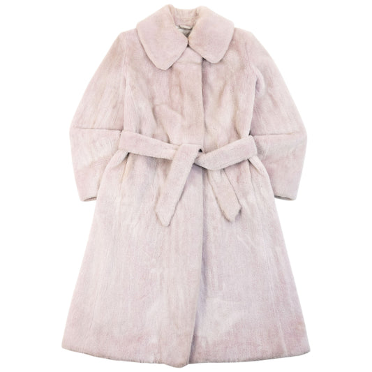 Vintage 2000s Emporio Armani Belt Waist Fur Jacket Womens Size M