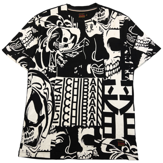 Vintage 2000s Evisu Pattern T Shirt Size L