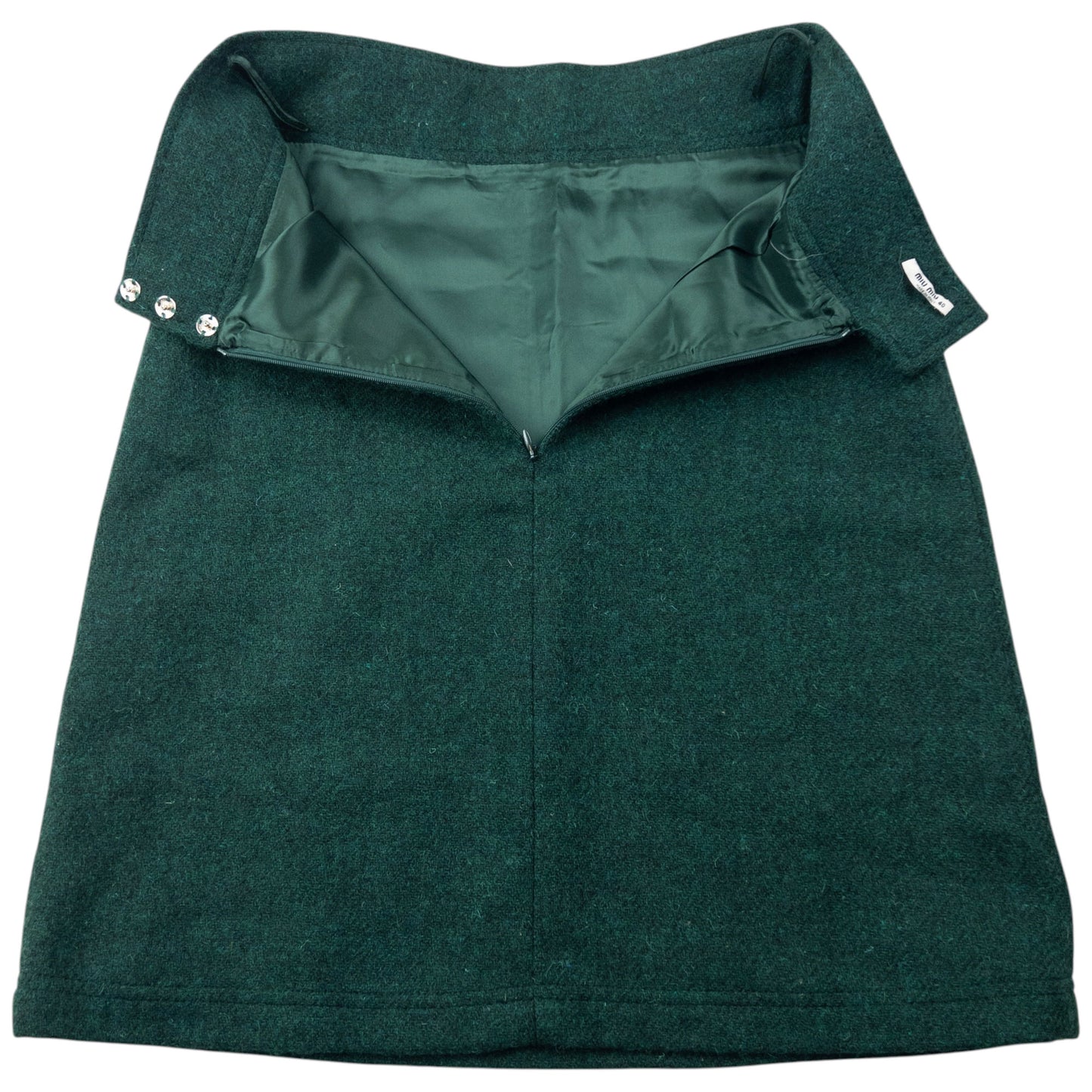 Vintage 2000s Miu Miu Wool Skirt Womens Size W26